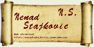 Nenad Stajković vizit kartica